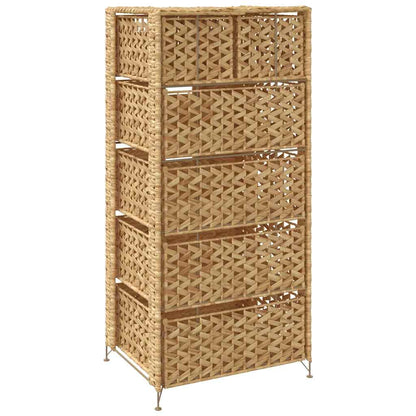 Storage Unit With 6 Baskets Water Hyacinth
