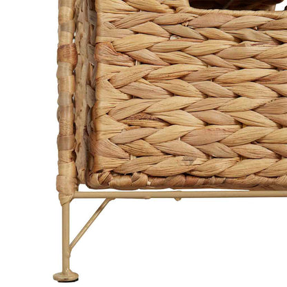 Storage Unit With 6 Baskets Water Hyacinth