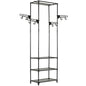 Clothes Rack Steel And Non-Woven Fabric 55X28.5X175 Cm Black