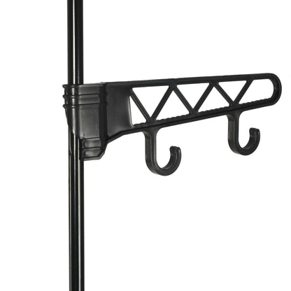 Clothes Rack Steel And Non-Woven Fabric 55X28.5X175 Cm Black