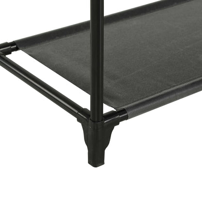 Clothes Rack Steel And Non-Woven Fabric 55X28.5X175 Cm Black
