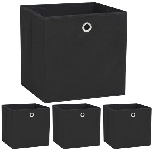 Storage Boxes 4 Pcs Non-Woven Fabric 32X32X32 Cm