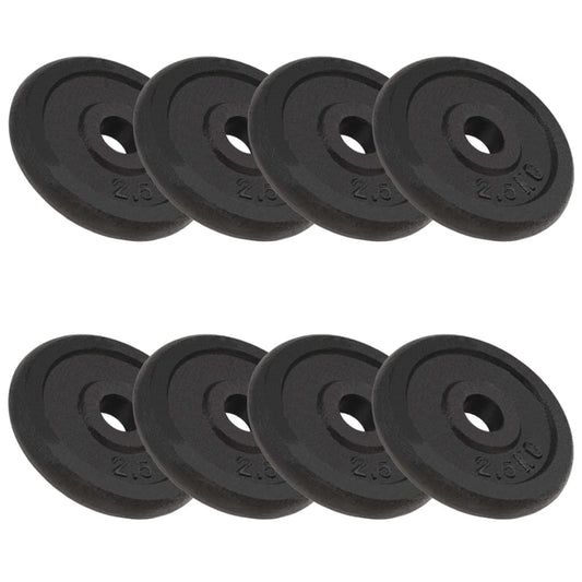 Weight Plates 8 Pcs Cast Iron