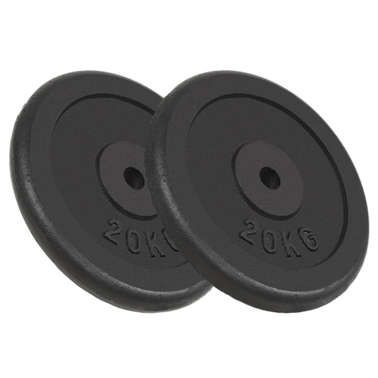 Weight Plates 2 Pcs 2X20 Kg Cast Iron