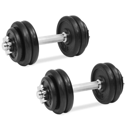18 Piece Dumbbell Set Cast Iron