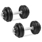 18 Piece Dumbbell Set Cast Iron