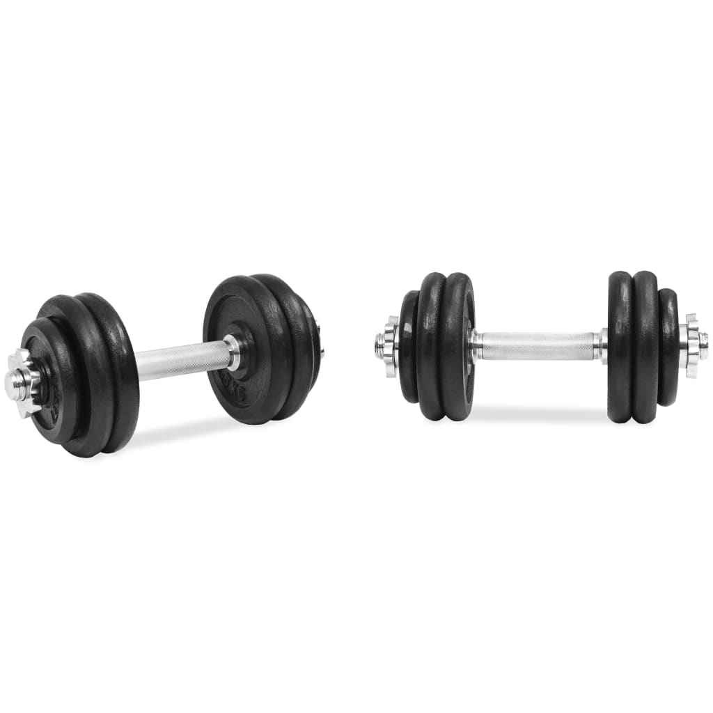 18 Piece Dumbbell Set Cast Iron