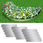 Lawn Fences 5 Pcs Galvanised Steel