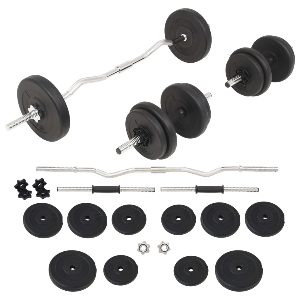 Barbell +2 Dumbbell Set 30.5Kg