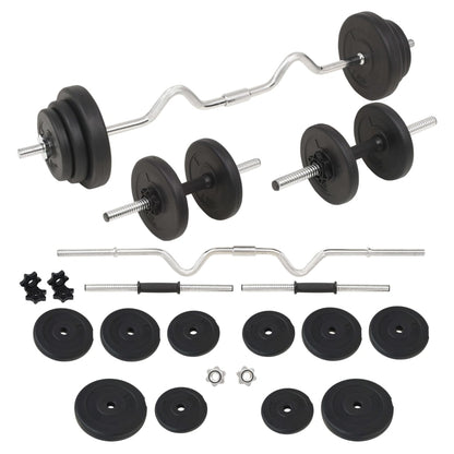 Barbell +2 Dumbbell Set 30.5Kg