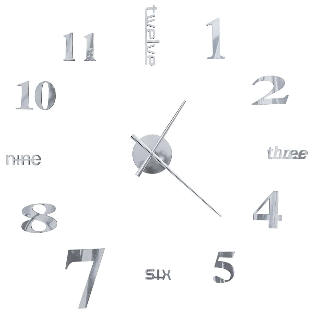 3D Wall Clock Modern Design 100 Cm Xxl