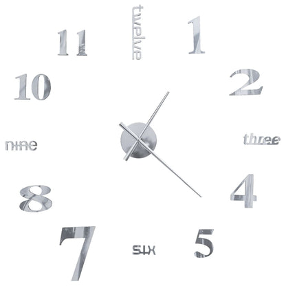 3D Wall Clock Modern Design 100 Cm Xxl