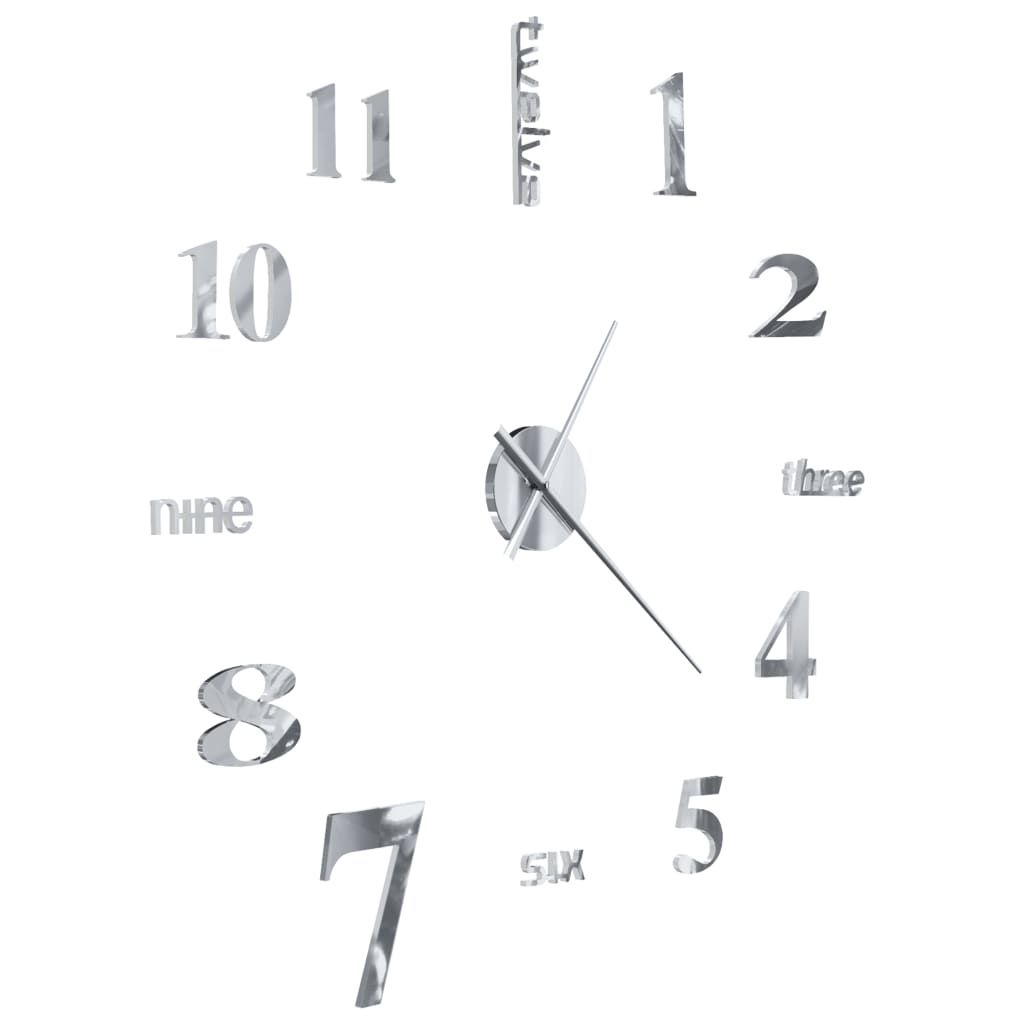 3D Wall Clock Modern Design 100 Cm Xxl