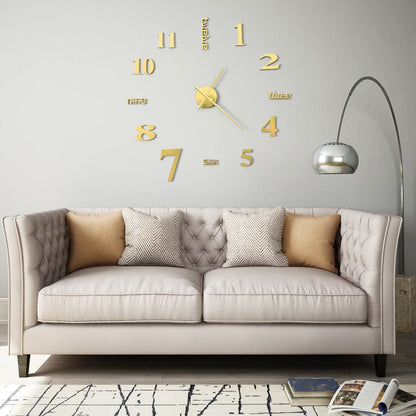 3D Wall Clock Modern Design 100 Cm Xxl