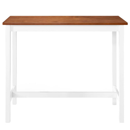 Bar Table Solid Wood 108X60X91 Cm