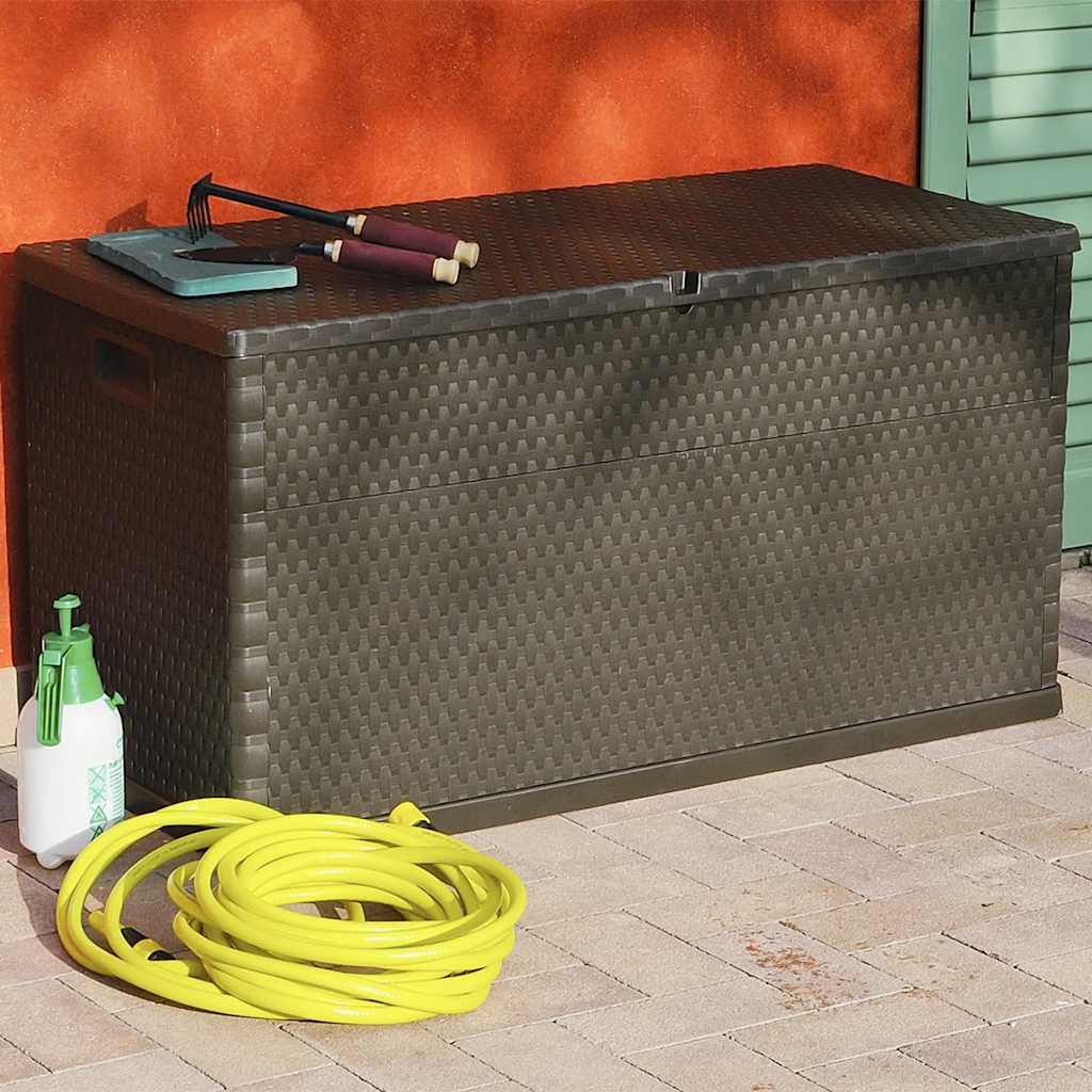 Garden Storage Box 120X56X63 Cm Pp Rattan