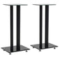 Speaker Stands 2 Pcs Tempered Glass Design