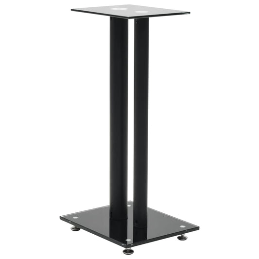 Speaker Stands 2 Pcs Tempered Glass Design
