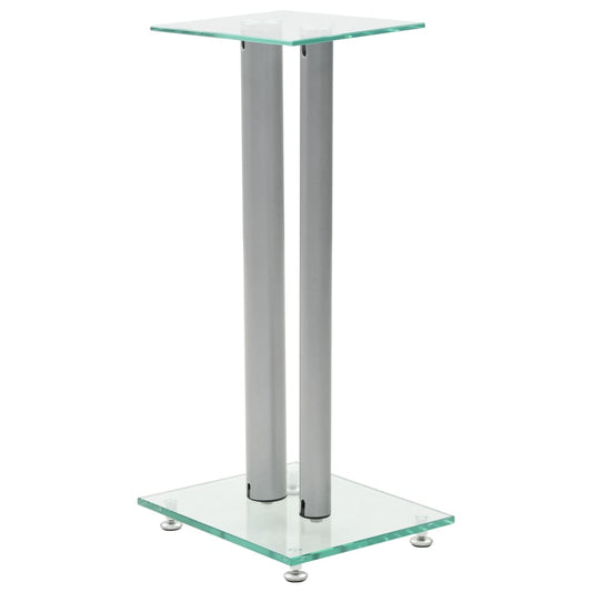 Speaker Stands 2 Pcs Tempered Glass Design