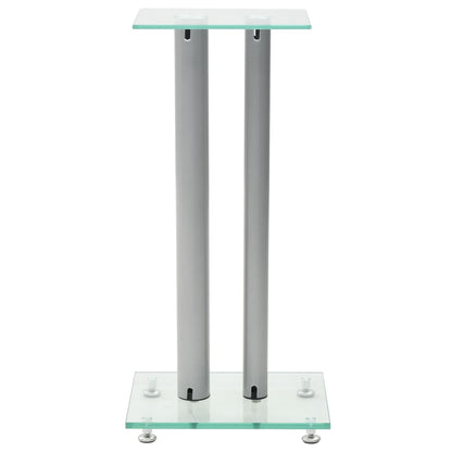 Speaker Stands 2 Pcs Tempered Glass Design