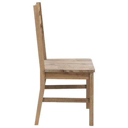 Dining Chairs 2 Pcs Solid Acacia Wood