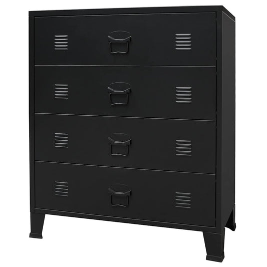 Chest Of Drawers Metal Industrial Style 78X40X93 Cm
