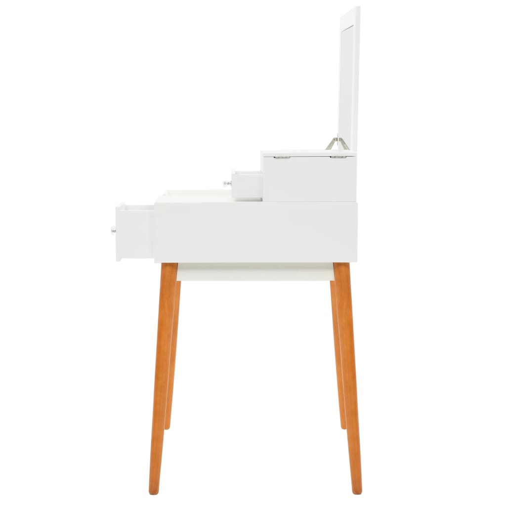 Dressing Table With Mirror Mdf 60X50X86 Cm