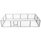 Dog Playpen 8 Panels Steel Black