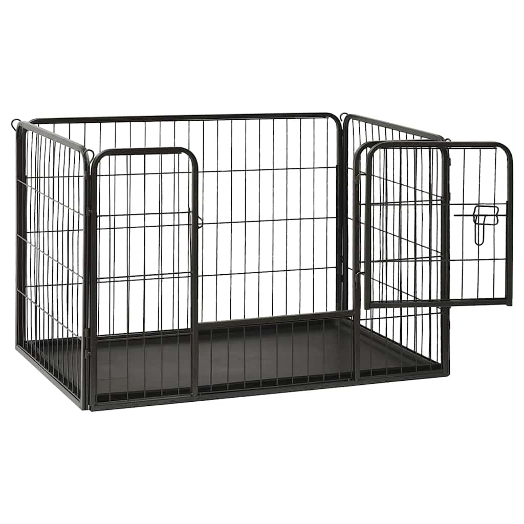 Puppy Playpen Steel 91.5X59X61Cm