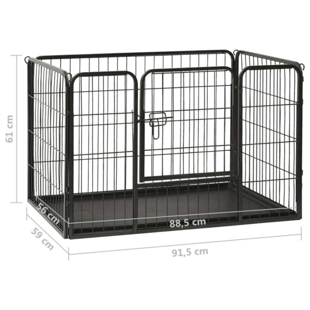 Puppy Playpen Steel 91.5X59X61Cm