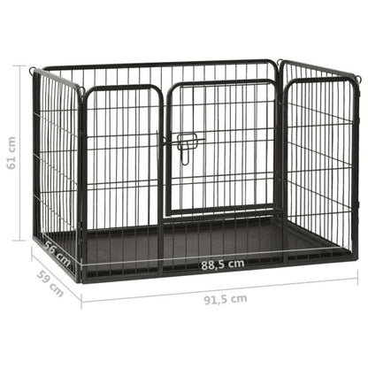 Puppy Playpen Steel 91.5X59X61Cm