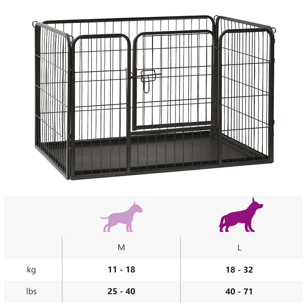 Puppy Playpen Steel 91.5X59X61Cm