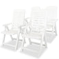 Reclining Garden Chairs 4 Pcs Plastic
