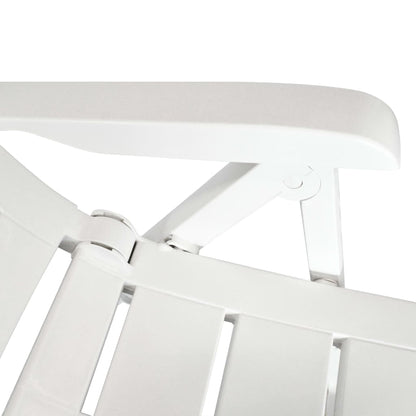 Reclining Garden Chairs 4 Pcs Plastic