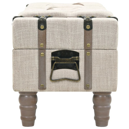 Storage Bench Solid Wood And Steel 111X34X37 Cm