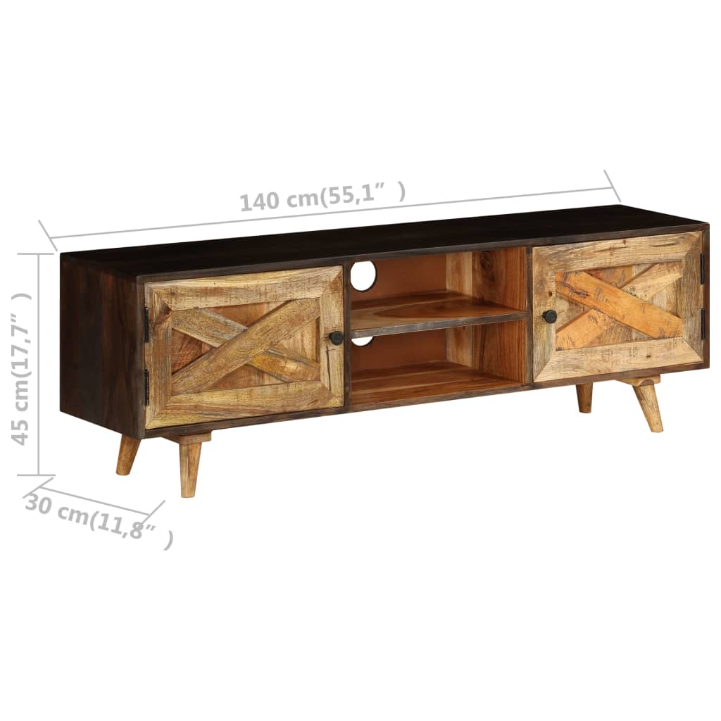 Tv Cabinet Solid Mango Wood