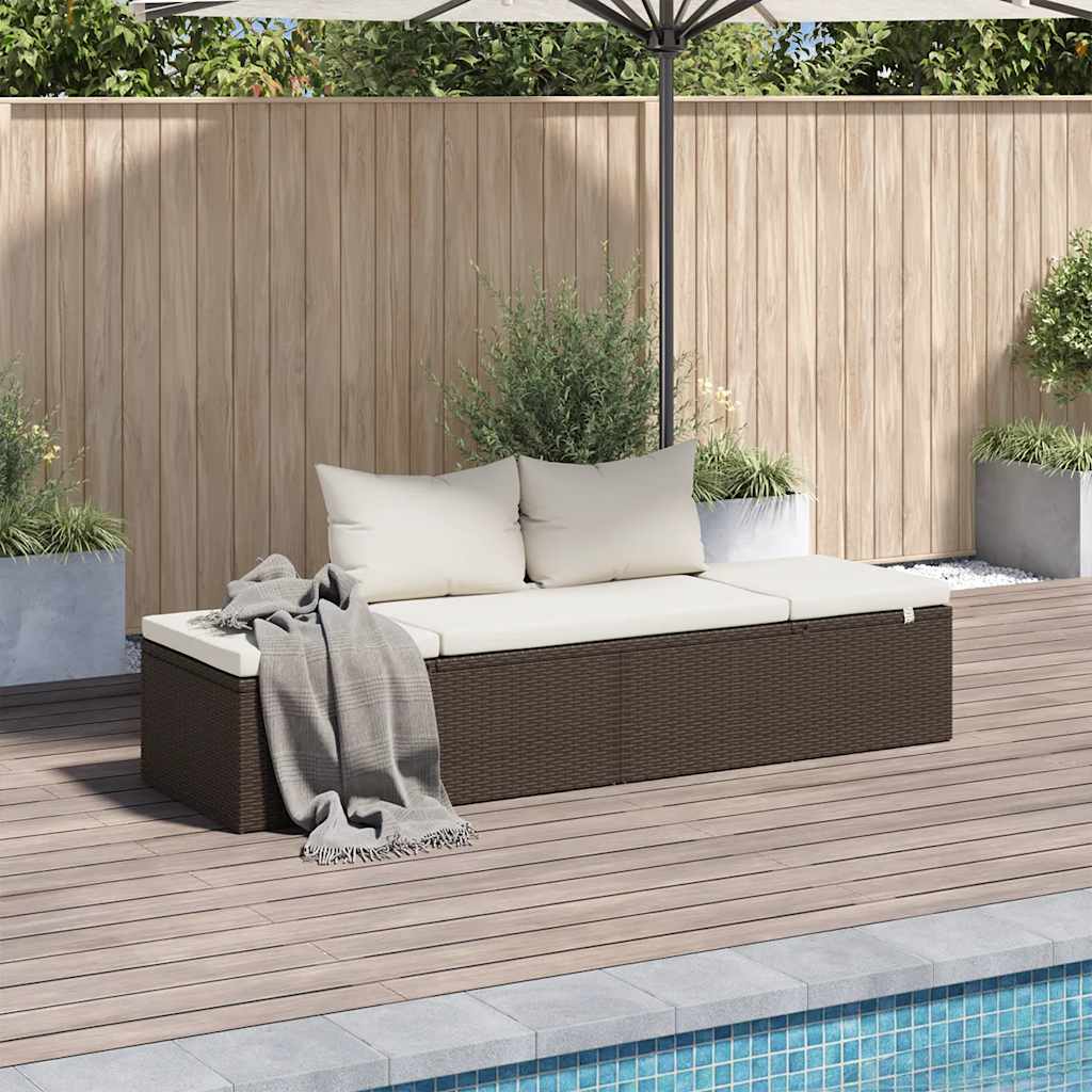 Garden Bed 195X60 Cm Poly Rattan