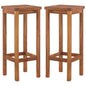 Bar Stools 4 Pcs Solid Wood Acacia