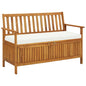 Garden Storage Bench 120 Cm Solid Acacia Wood