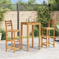 Bar Stools 4 Pcs Solid Acacia Wood