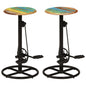 Bar Chairs 2 Pcs Solid Mango Wood