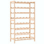 Wine Rack Cedar Wood 57.5X28X102 Cm