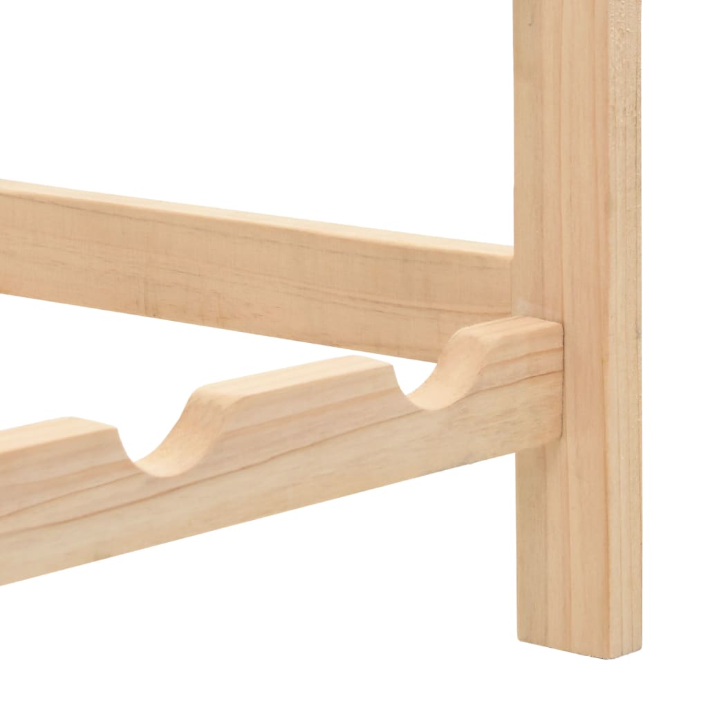 Wine Rack Cedar Wood 57.5X28X102 Cm