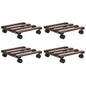 Plant Rollers 4 Pcs Cedar Wood 25X25 Cm