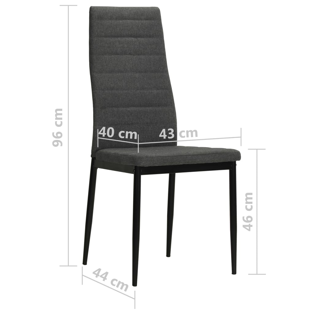 Dining Chairs 2 Pcs Fabric