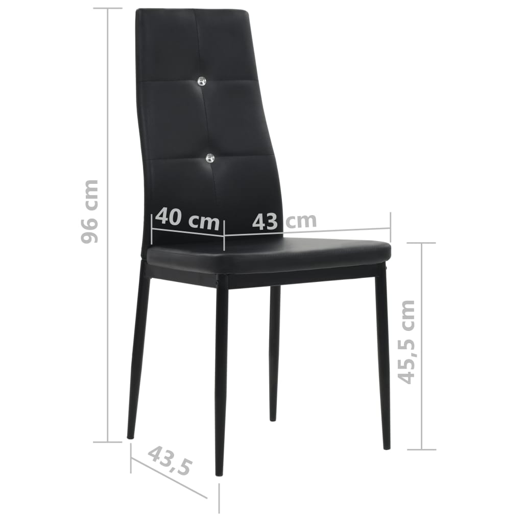 Dining Chairs 2 Pcs Faux Leather
