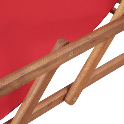Folding Beach Chair Fabric And Wooden Frame