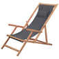 Folding Beach Chair Fabric And Wooden Frame