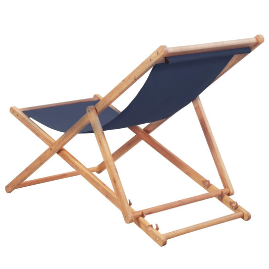 Folding Beach Chair Fabric And Wooden Frame