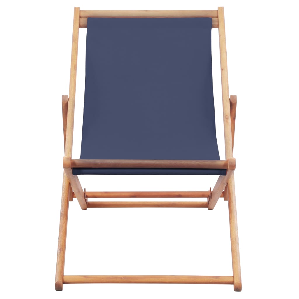 Folding Beach Chair Fabric And Wooden Frame